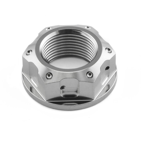 Titanium Flanged Nut M22x(1.50mm) Drilled