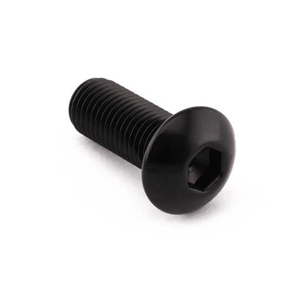 Aluminium Dome Head Bolt M10x(1.25mm)x25mm Black