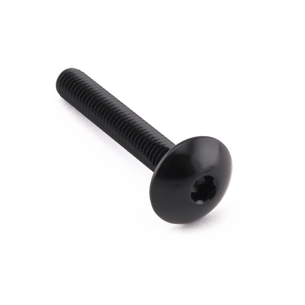 Aluminium Dome Head Bolt M6x(1.00mm)x40mm Black