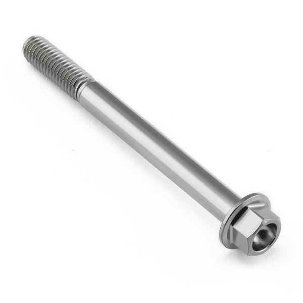Titanium Flanged Hex Head Bolt M6x(1.00mm)x65mm
