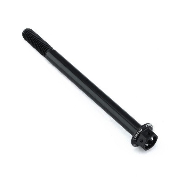 Aluminium Flanged Hex Head Bolt M6x(1.00mm)x80mm Race Spec Etched Black