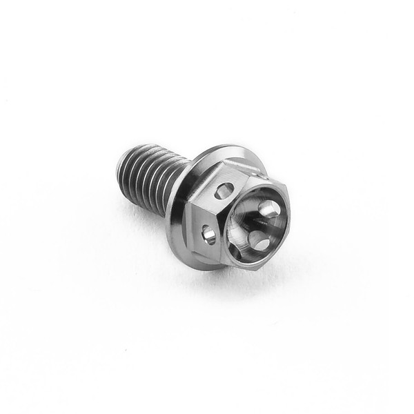 Titanium Flanged Hex Head Bolt M5x(0.80mm)x10mm Race Spec