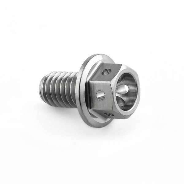 Titanium Flanged Hex Head Bolt M6x(1.00mm)x10mm Race Spec