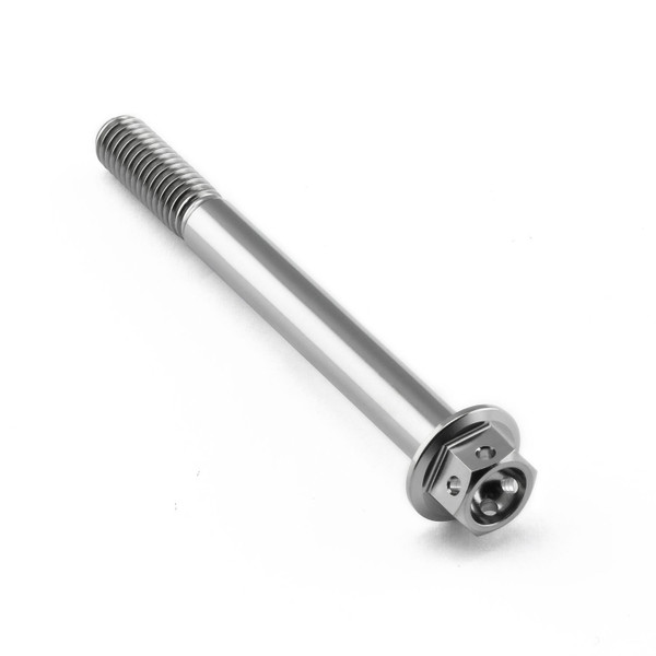 Titanium Flanged Hex Head Bolt M6x(1.00mm)x60mm Race Spec