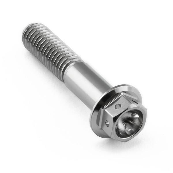 Titanium Flanged Hex Head Bolt M8x(1.25mm)x40mm Race Spec