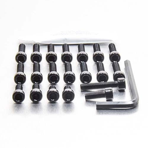 Aluminium Engine Kit Aprilia RS125 Black