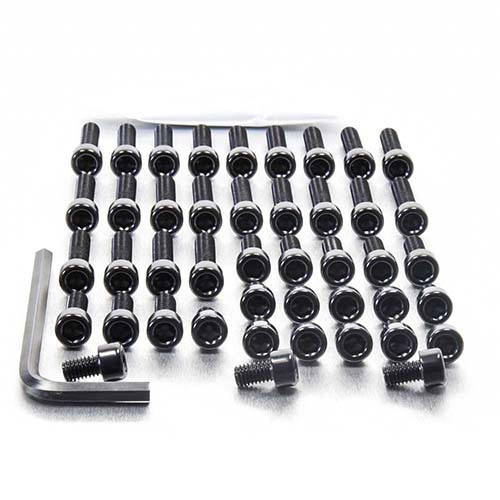 Aluminium Engine Kit Triumph Legend TT Black