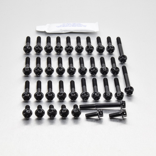 Aluminium Engine Kit Kawasaki Z1000 Race Spec Etched 07-09 Black