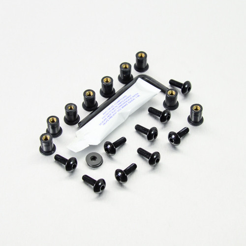 Aluminium Screen Kit 9 Bolt Black