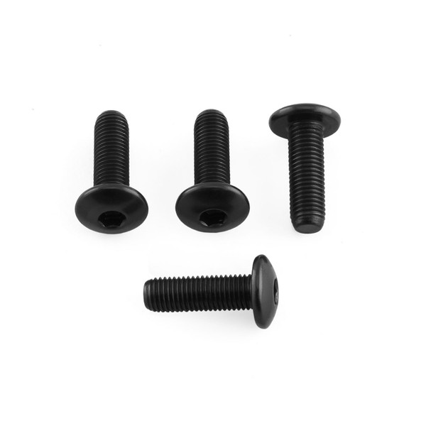 Aluminium Screen Kit (4mm Italian Bikes) 4 Bolts Black