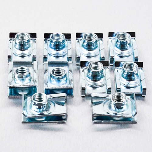 M8 Zinc Coated Steel Slide On Chimney Nut M25.5 x 16.8 x 9.3 Pack x10