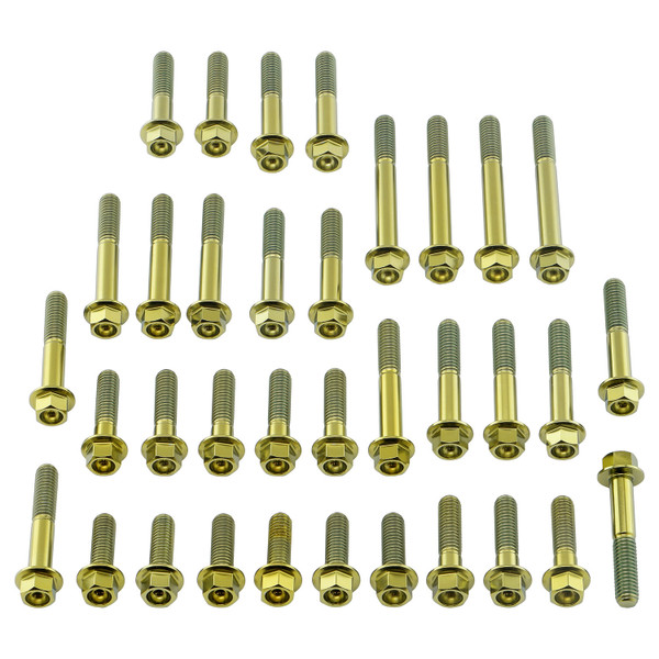 Titanium Engine Kit Yamaha YZF1000 R1 Flanged Hex Gold