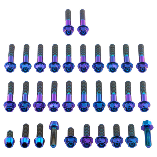 Titanium Engine Kit Yamaha MT-07 / YZF-R7 Flanged Hex Purple Haze