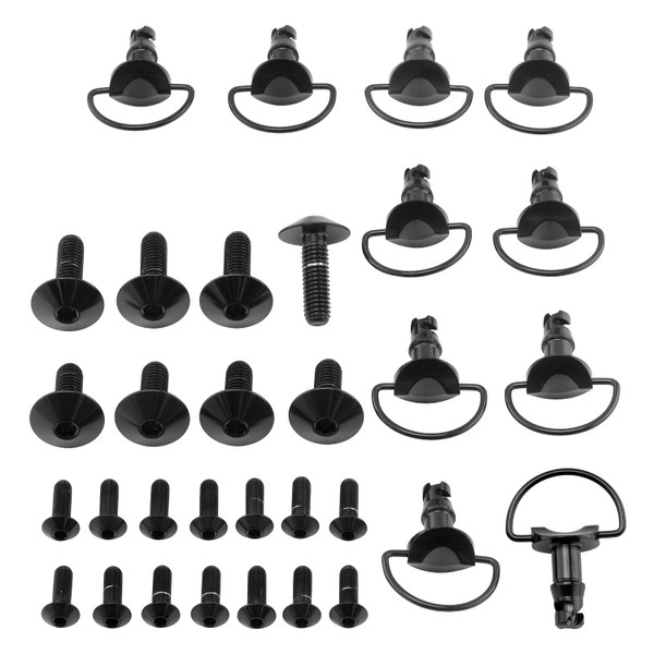 Stainless Steel Fairing Kit Ducati 748-916-996-998 Quick Release Black