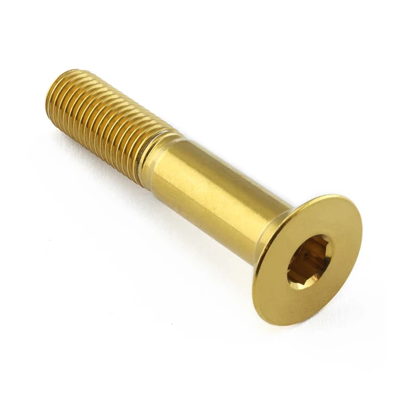 Stainless Steel Countersunk Bolt M12x(1.50mm)x65mm Gold