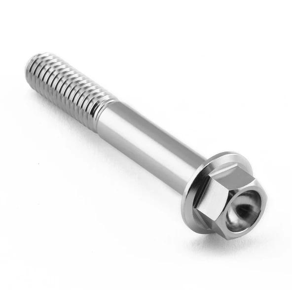 Stainless Steel Flanged Hex Head Bolt M6x(1.00mm)x40mm