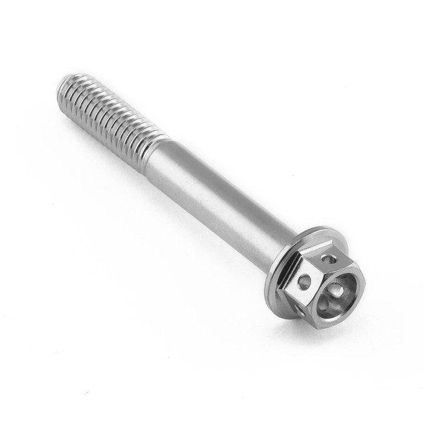Stainless Steel Flanged Hex Head Bolt M6x(1.00mm)x45mm Race Spec