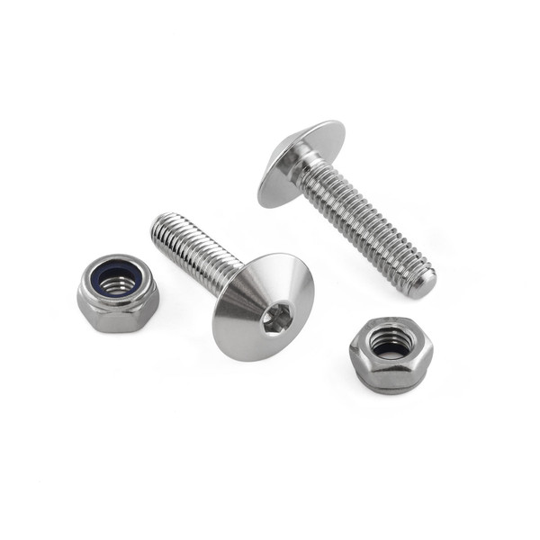 Stainless Steel Number Plate Kit