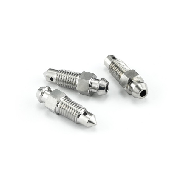 Stainless Steel Bleed Nipple M7x(1.00mm) Pack x3