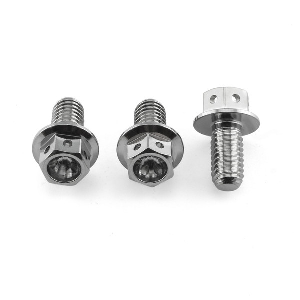 Stainless Steel Disc Bolts Front M6x12mm Pack x3 Race Spec