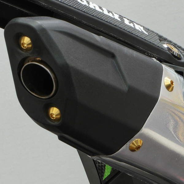 Stainless Steel Exhaust End Cap Bolt Kit Gold Fitted