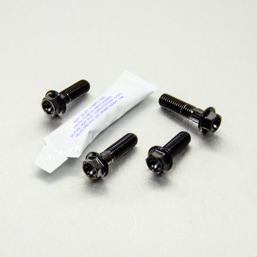 Stainless Steel Rider Footrest Hanger Bolt Kit Black