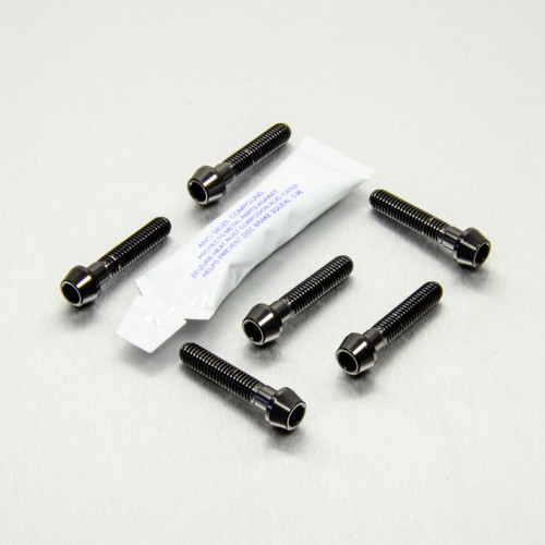 Stainless Steel Rider Footrest Hanger Bolt Kit Black