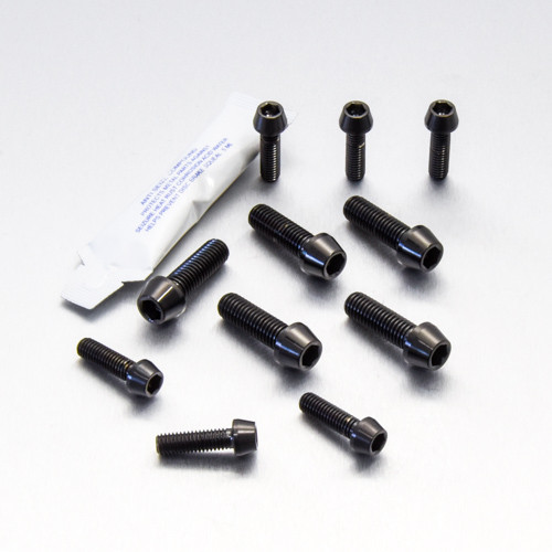 Stainless Steel Top & Bottom Yoke Pinch Set Black