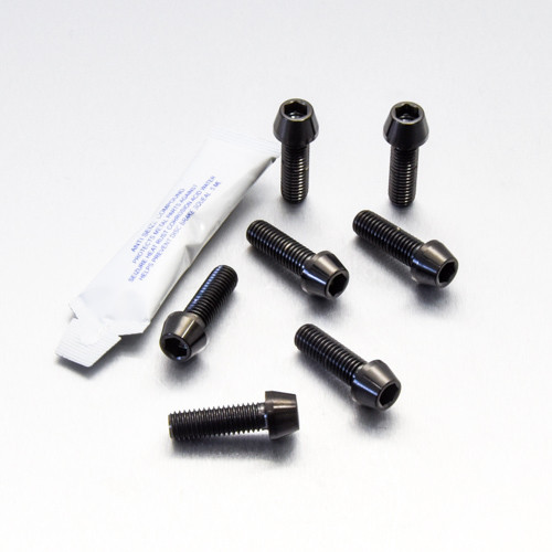 Stainless Steel Top & Bottom Yoke Pinch Set Black