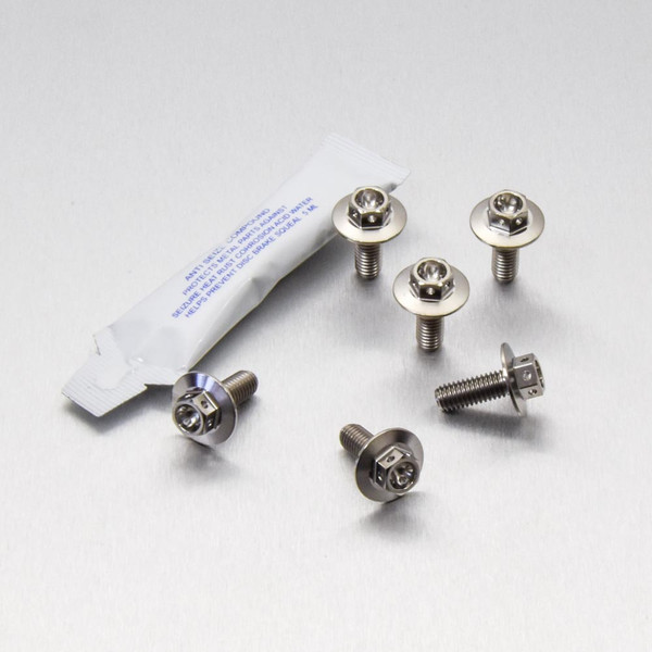 Titanium Special Disc Bolt To Fit Honda M6x16mm Race Spec Pack x6