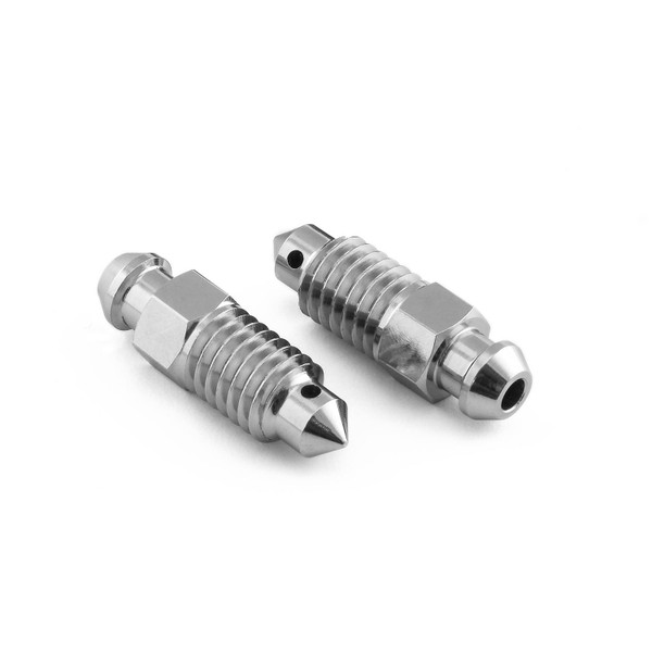 Titanium Bleed Nipple M8x(1.25mm) Rear Brake Master Cylinder Pack x2