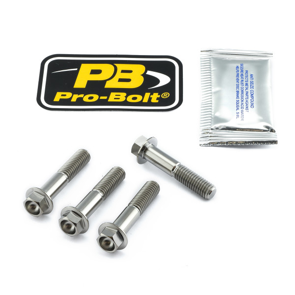 Titanium Front Axle Pinch Bolt Kit