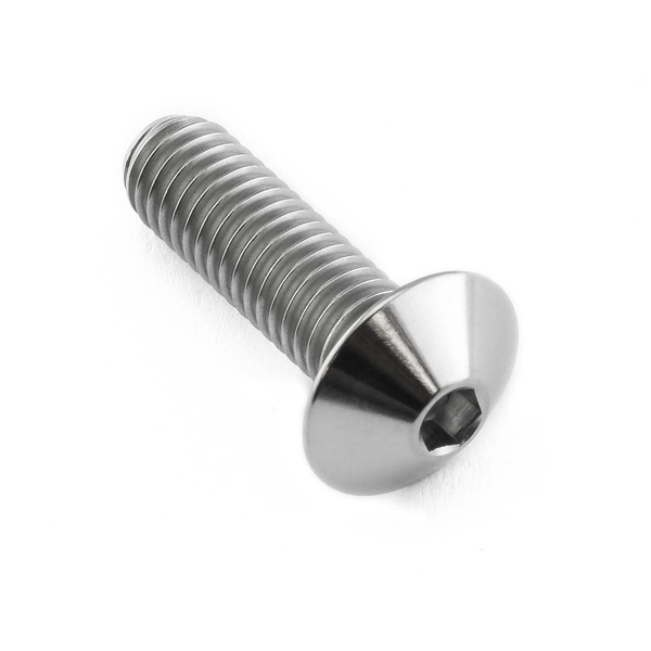Titanium Dome Head Bolt M6x(1.00mm)x20mm (12mm O/D)