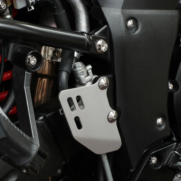 Titanium Heel Plate Bolt Kit - Rider-Pillion & Rear Master Cylinder Mount Fitted