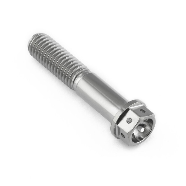 Titanium Flanged Hex Head Bolt M8x(1.25mm)x40mm Race Spec 12.45mm Flange