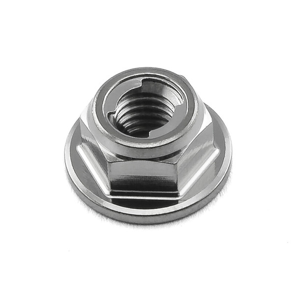 Titanium Flanged Metal Lock Nut M6x(1.00mm)