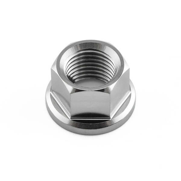 Titanium Flanged Axle Nut M12x(1.25mm) Front Wheel