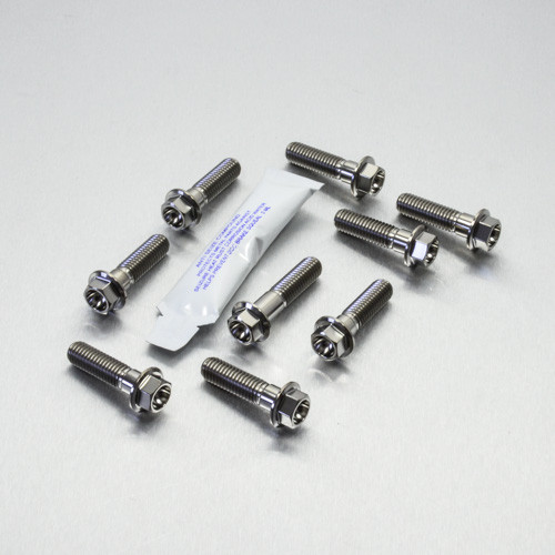 Titanium Top & Bottom Clamp Yoke Pinch Kit