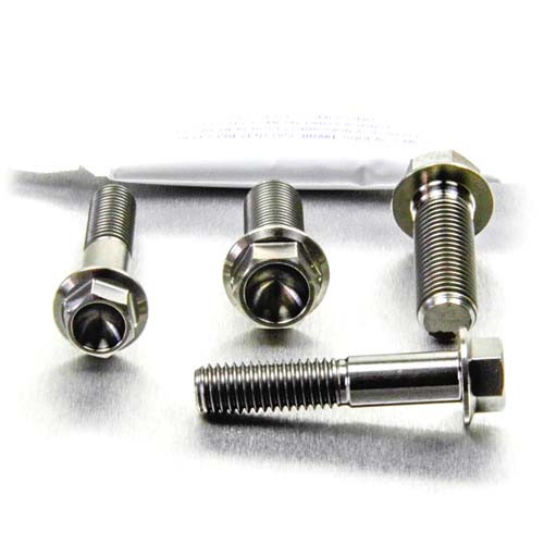 Titanium Top & Bottom Clamp Yoke Pinch Kit
