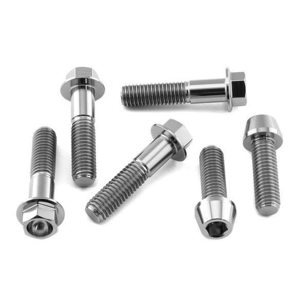 Titanium Top & Bottom Clamp Yoke Pinch Kit