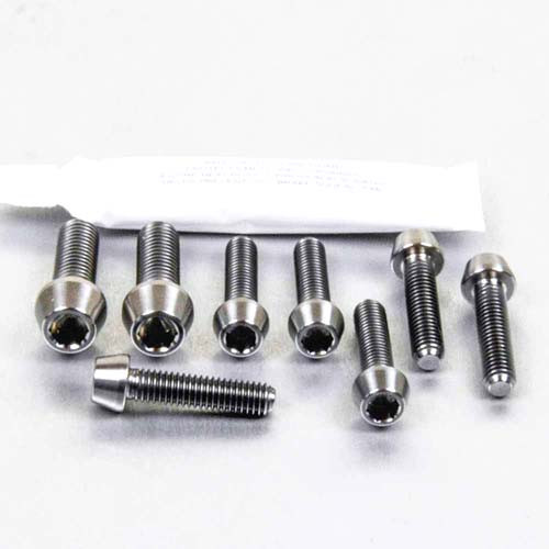Titanium Top & Bottom Clamp Yoke Pinch Kit