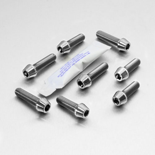Titanium Top & Bottom Clamp Yoke Pinch Kit