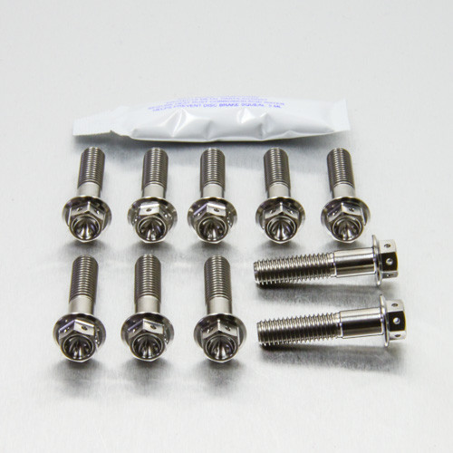 Titanium Top & Bottom Clamp Yoke Pinch Kit Race Spec