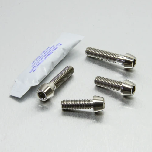 Titanium Top & Bottom Clamp Yoke Pinch Kit