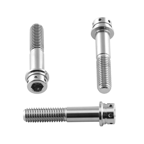 Stainless Steel Front Caliper Pinch Bolt Kit Flanged Socket Cap Race Spec