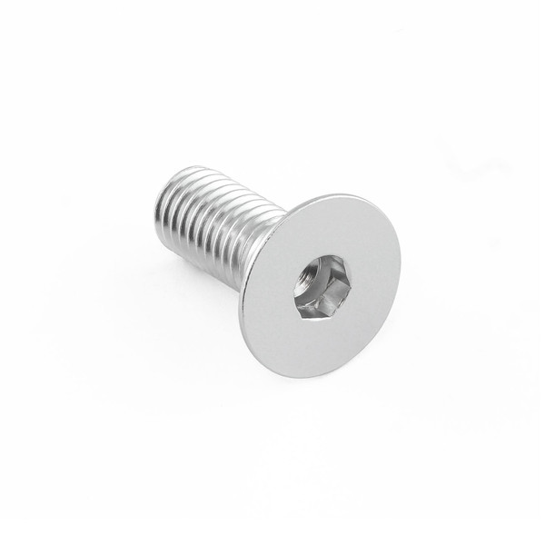 Aluminium Countersunk Bolt M8x(1.25mm)x20mm Silver