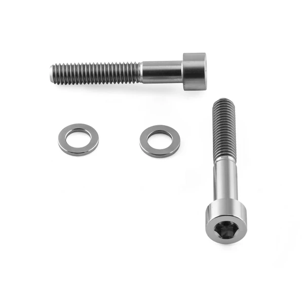 Titanium Cycle Caliper Kit M6x40mm / M6x35 Parallel Socket Cap Bolts, Washers