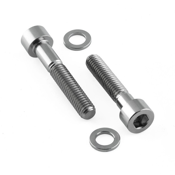 Titanium Cycle Caliper Kit M6x35mm / M6x30 Parallel Socket Cap Bolts, Washers