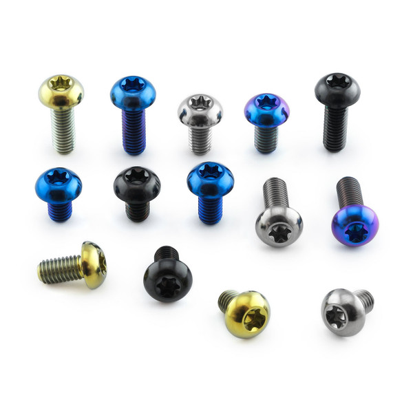 M5 Titanium Button Head Bolts Torx Drive