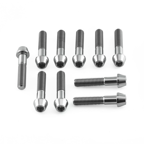 Titanium Top & Bottom Clamp Yoke Pinch Kit